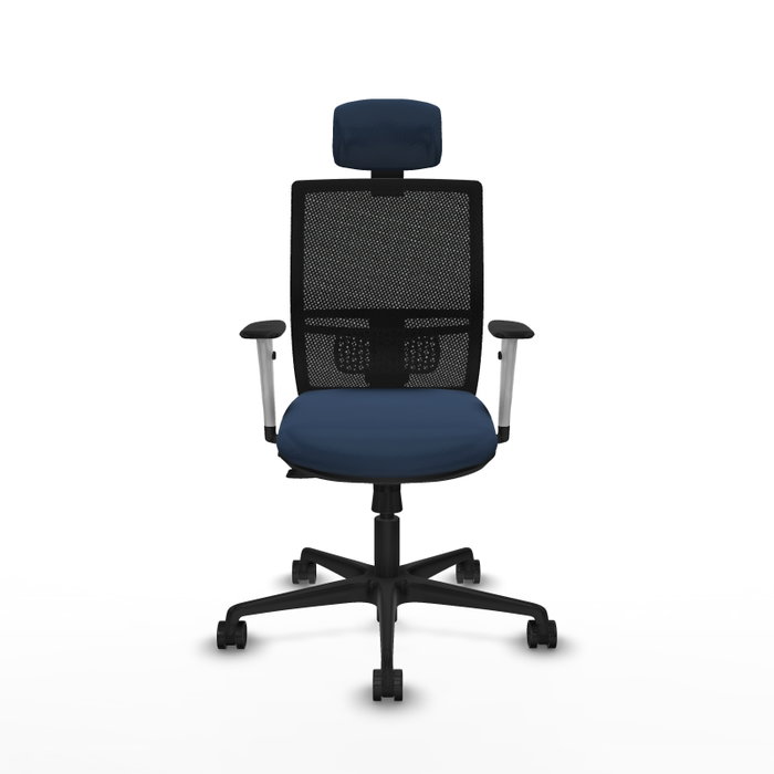 PIQUERAS Y CRESPO Silla de oficina Yunquera con mecanismo Sincro/Traslack Azul marino PIQUERAS Y CRESPO Silla de oficina Yunquera con mecanismo Sincro/Traslack Azul marino