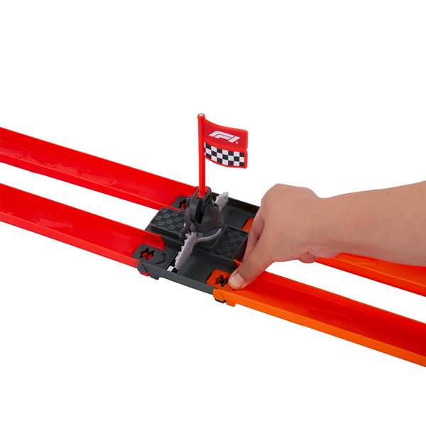 Mattel Hot Wheels Racing Pista F1 Formula Uno Reto de la Parrilla de Salida, Incluye 2 Vehículos
