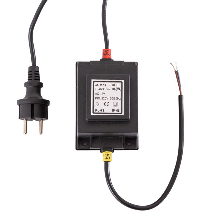 Transformador Fuente de Alimentación AC/DC 230 VAC/12VDC 60W IP68