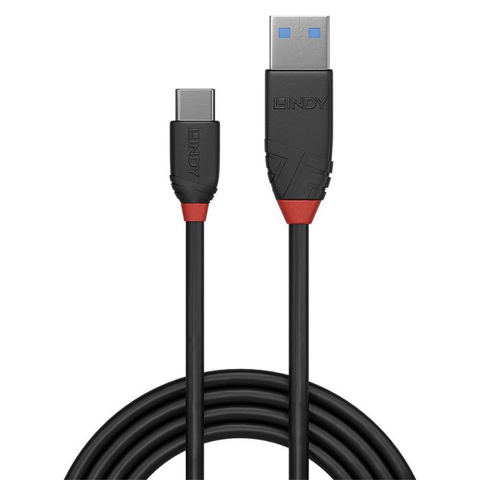 Lindy 1.5m Cable USB 3.2 Tipo A a C, 10Gbps, Black Line