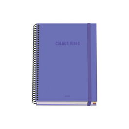 Bloc Dohe Colour Vibes Micro.Tapa Extra A5 100H 90Gr Cuadric.5X5 Morado