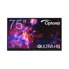 Optoma Monitor Interactivo Creative Touch Serie 3 75 Pulgadas Pantalla Plana Táctil 4K UHD Android 14 con WiFi 6 y Bluetooth 5.2 para Educación y Oficina
