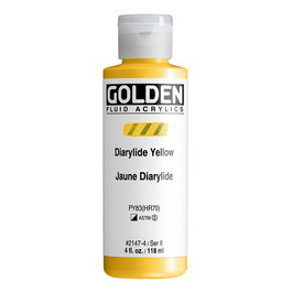 Golden Fluid Colores Acrílicos Amarillo Diarilato 118 ml