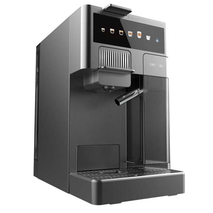 Cecotec Cafetera Express FreeStyle Latte T 1,6L 20bar negra 4en1 compatible cápsulas y molido