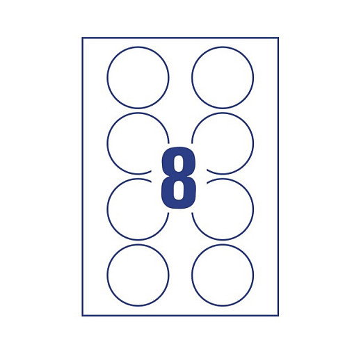AVERY Zweckform L4881-20 Etiquetas de nombres blancas 65,0 x 65,0 mm AVERY Zweckform L4881-20 Etiquetas de nombres blancas 65,0 x 65,0 mm