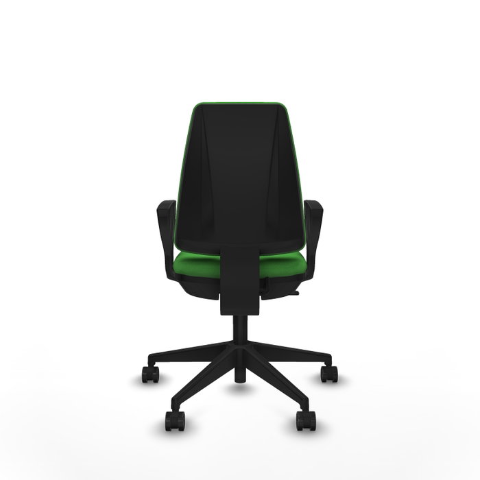 PIQUERAS Y CRESPO Silla de oficina Elche Verde con Brazos Fijos