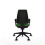 PIQUERAS Y CRESPO Silla de oficina Elche Verde con Brazos Fijos