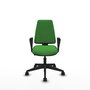 PIQUERAS Y CRESPO Silla de oficina Elche Verde con Brazos Fijos