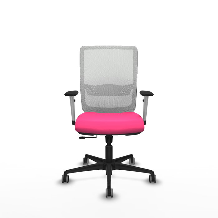 PIQUERAS Y CRESPO Silla de oficina Haches con mecanismo Sincro/Traslack, Rosa y Blanco PIQUERAS Y CRESPO Silla de oficina Haches con mecanismo Sincro/Traslack, Rosa y Blanco