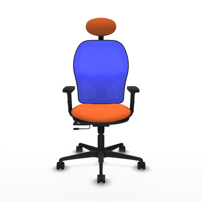 PIQUERAS Y CRESPO Silla de oficina Jorquera con Mecanismo Sincro/Traslack Naranja y Azul PIQUERAS Y CRESPO Silla de oficina Jorquera con Mecanismo Sincro/Traslack Naranja y Azul