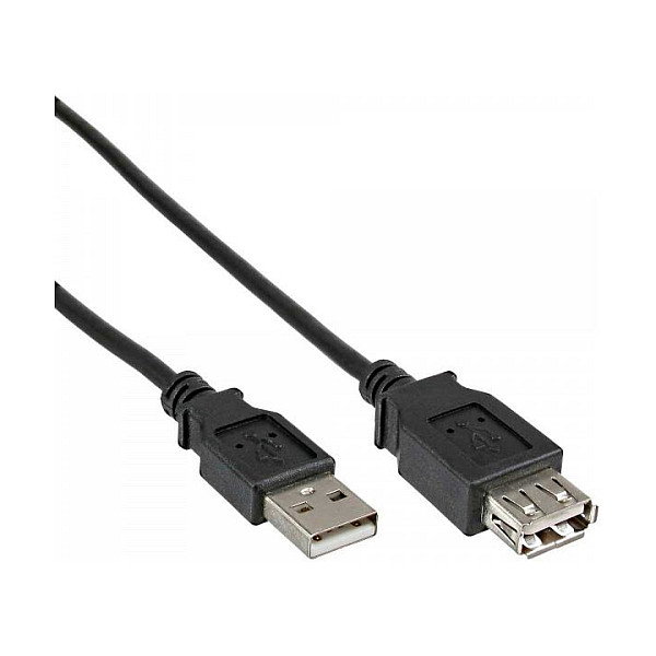 DeLOCK 83401 Cable de extensión USB 2.0 Tipo-A Macho a Hembra 0,5 m Negro