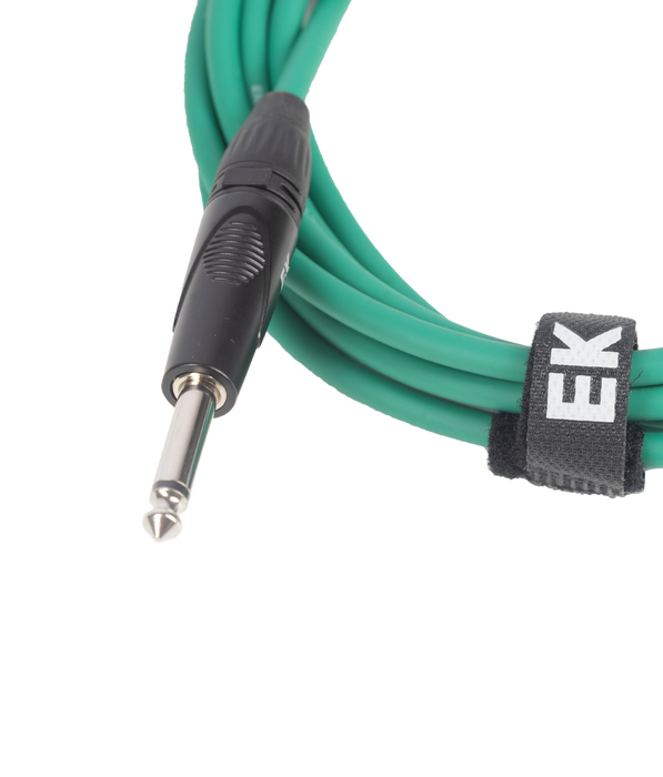 Cable Ek Audio para Guitarra Jack Recto-Acodado 6 m Verde Cable Ek Audio para Guitarra Jack Recto-Acodado 6 m Verde