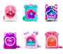 Cefa Mochila Mini de Peluche Coleccionable Liquid Charms con 6 Accesorios, 10 cm, Modelo Surtido Aleatorio