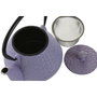 DKD Home Decor Pack de 2 Teteras de Hierro Colado 600ml, Malva y Verde