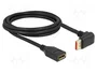 DeLOCK Cable de extensión DisplayPort macho 90° hacia arriba a hembra 8K 60 Hz 2 m