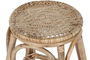 DKD Home Decor Taburete Balines Mimbre y Ratan Natural 37 x 49.5 x 37 cm