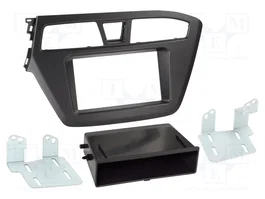 ACV Bastidor de montaje de radio para Hyundai i20 2014-2020 2 DIN Negro