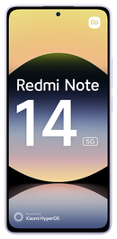 Xiaomi Redmi Note 14 5G Smartphone - Pantalla 6.67" 2400x1080, 8GB RAM, 256GB, Cámara 108MP, Batería 5110 mAh, Color Lavanda Púrpura