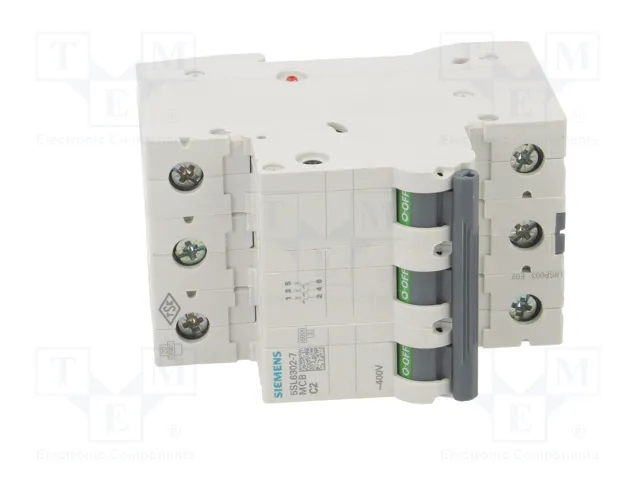 SIEMENS 5SL6302-7 Interruptor magnetotérmico 3 polos 2A SIEMENS 5SL6302-7 Interruptor magnetotérmico 3 polos 2A