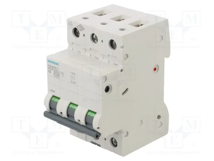 SIEMENS 5SL6302-7 Interruptor magnetotérmico 3 polos 2A SIEMENS 5SL6302-7 Interruptor magnetotérmico 3 polos 2A