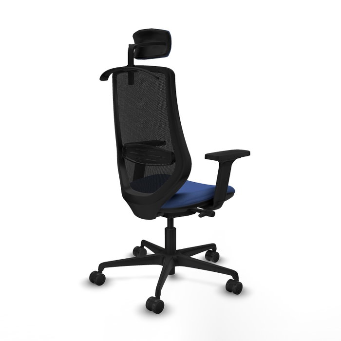 PIQUERAS Y CRESPO Silla de oficina Mardos con mecanismo Sincro/Traslack, Azul marino y Negro PIQUERAS Y CRESPO Silla de oficina Mardos con mecanismo Sincro/Traslack, Azul marino y Negro