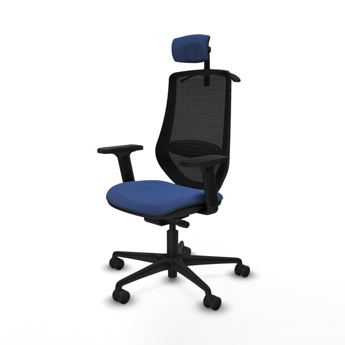 PIQUERAS Y CRESPO Silla de oficina Mardos con mecanismo Sincro/Traslack, Azul marino y Negro PIQUERAS Y CRESPO Silla de oficina Mardos con mecanismo Sincro/Traslack, Azul marino y Negro
