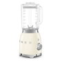 Smeg BLF03CREU Batidora de Vaso 1.5L 800W Función Impulso y Picahielos Color Pastel Crema