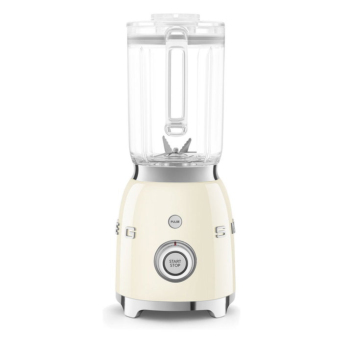 Smeg BLF03CREU Batidora de Vaso 1.5L 800W Función Impulso y Picahielos Color Pastel Crema