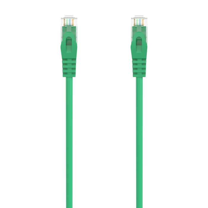 AISENS - CABLE DE RED LATIGUILLO RJ45 LSZH CAT.6A 500 MHZ UTP AWG24, VERDE, 2.0M