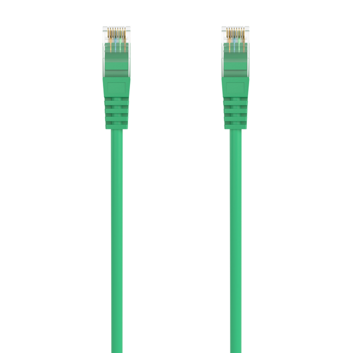 AISENS - CABLE DE RED LATIGUILLO RJ45 LSZH CAT.6A 500 MHZ UTP AWG24, VERDE, 2.0M