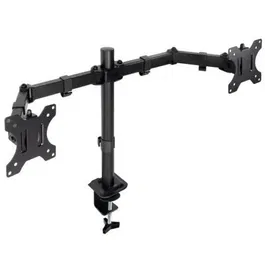 TooQ Soporte de Mesa para 2 Monitores DB1802TN-B Giratorio Inclinable hasta 8kg Negro