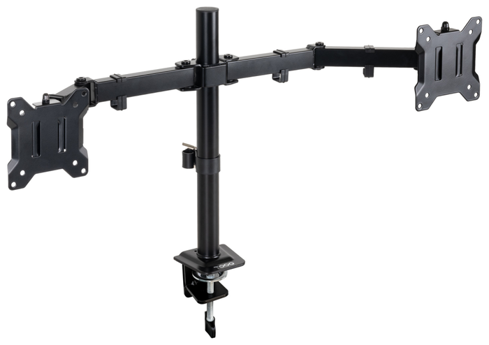 Tooq Soporte de Mesa para 2 Pantallas 17''-27'', Negro