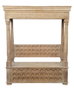 DKD Home Decor Banco de Mango Envejecido Natural
