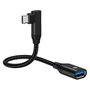 Conceptronic Adaptador USB-C a USB-A 3.0 OTG 90° Negro