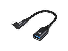 Conceptronic Adaptador USB-C Acodado 90° 3.2 Gen2 10 Gbps Macho a USB-A OTG Hembra Pack 2 Uds