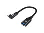 Conceptronic Adaptador USB Tipo C a USB Tipo A 3.0 OTG 90° Negro