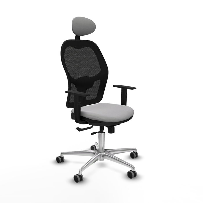 PIQUERAS Y CRESPO Silla de oficina Jorquera con mecanismo Sincro/Traslack, Gris claro y Negro PIQUERAS Y CRESPO Silla de oficina Jorquera con mecanismo Sincro/Traslack, Gris claro y Negro