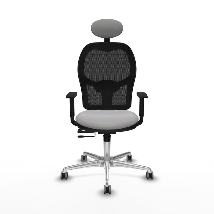 PIQUERAS Y CRESPO Silla de oficina Jorquera con mecanismo Sincro/Traslack, Gris claro y Negro PIQUERAS Y CRESPO Silla de oficina Jorquera con mecanismo Sincro/Traslack, Gris claro y Negro