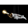 DKD Home Decor Lámpara de Techo Astronauta de Resina, Surtido de 2 Unidades (Negro y Blanco) inevitablemente