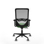 PIQUERAS Y CRESPO Silla de oficina Zulema con mecanismo Sincro/Traslack, Verde y Gris
