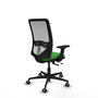 PIQUERAS Y CRESPO Silla de oficina Zulema con mecanismo Sincro/Traslack, Verde y Gris