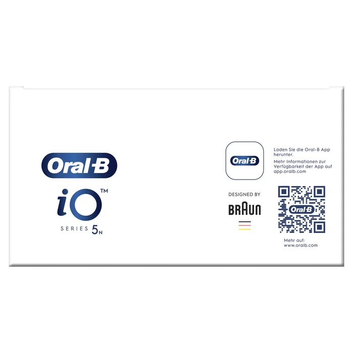 Oral-B Cepillo de dientes eléctrico iO Series 5 con 5 modos de limpieza, sensor de presión y color blanco