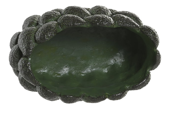 DKD Home Decor Centro de Mesa de Cemento Aguacates Verde 25x15x12 cm