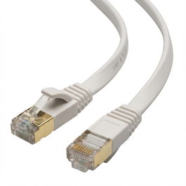 Captiva Cable Patch CAT 8 para Red, LAN y Ethernet, 1m, Blanco