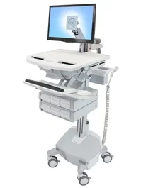 Ergotron StyleView Carro multimedia con brazo LCD y 6 cajones