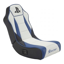 Xrocker Gaming Bodensessel Blanco/Azul con Altavoces