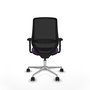 PIQUERAS Y CRESPO Silla de oficina Mardos con mecanismo Sincro/Traslack, Morado y Negro