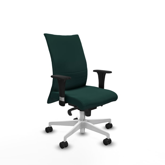 PIQUERAS Y CRESPO Silla Albacete con Mecanismo Sincro y Similpiel Verde Botella PIQUERAS Y CRESPO Silla Albacete con Mecanismo Sincro y Similpiel Verde Botella