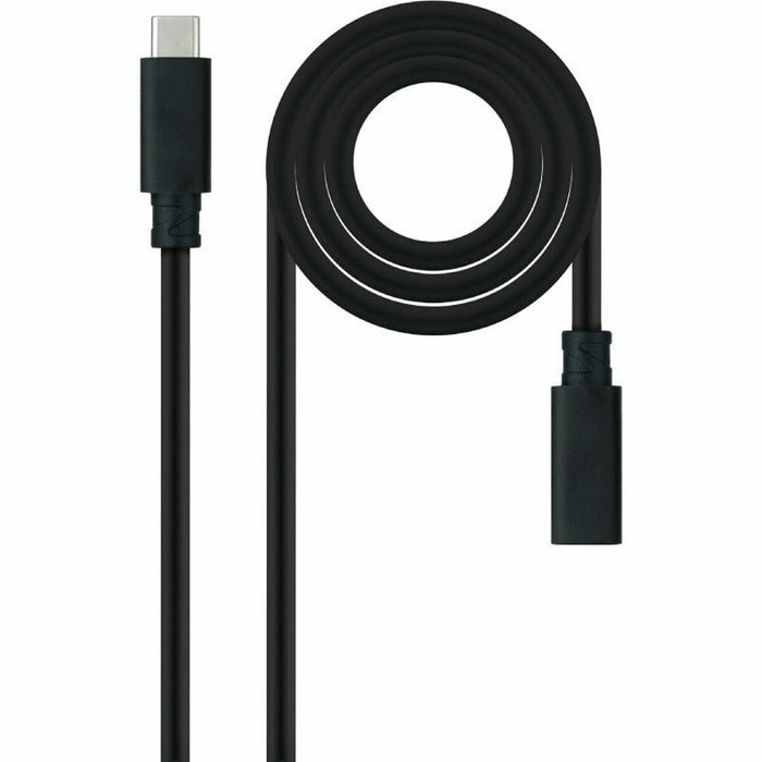 Nanocable Cable Prolongador USB-C 3.2 Gen2x2 20Gbps 100W 2m Negro Nanocable Cable Prolongador USB-C 3.2 Gen2x2 20Gbps 100W 2m Negro