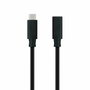 Nanocable Cable Prolongador USB-C 3.2 Gen2x2 20Gbps 100W 2m Negro